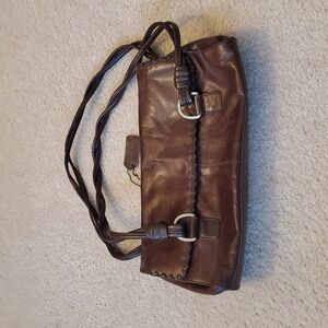 Worthington Brown Leather Shoulder Bag
